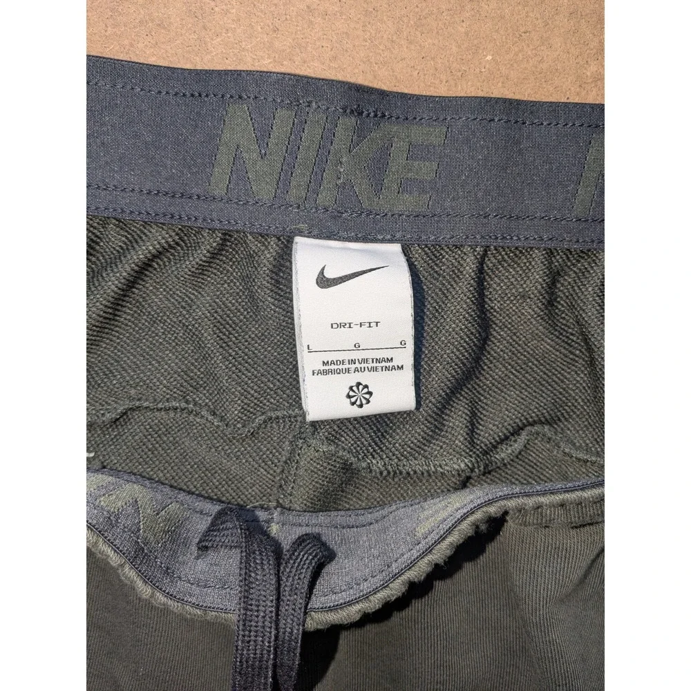 Nike Dri-FIT Mens Tapered Training Pants Olive Green CU6775-355 Size Large